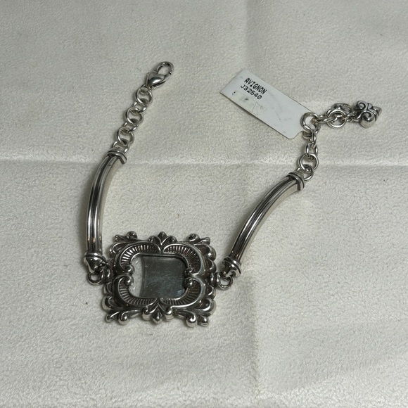 Brighton Avignon Photo Frame Bracelet Add A Picture Silver Plated Retired - Picture 7 of 9